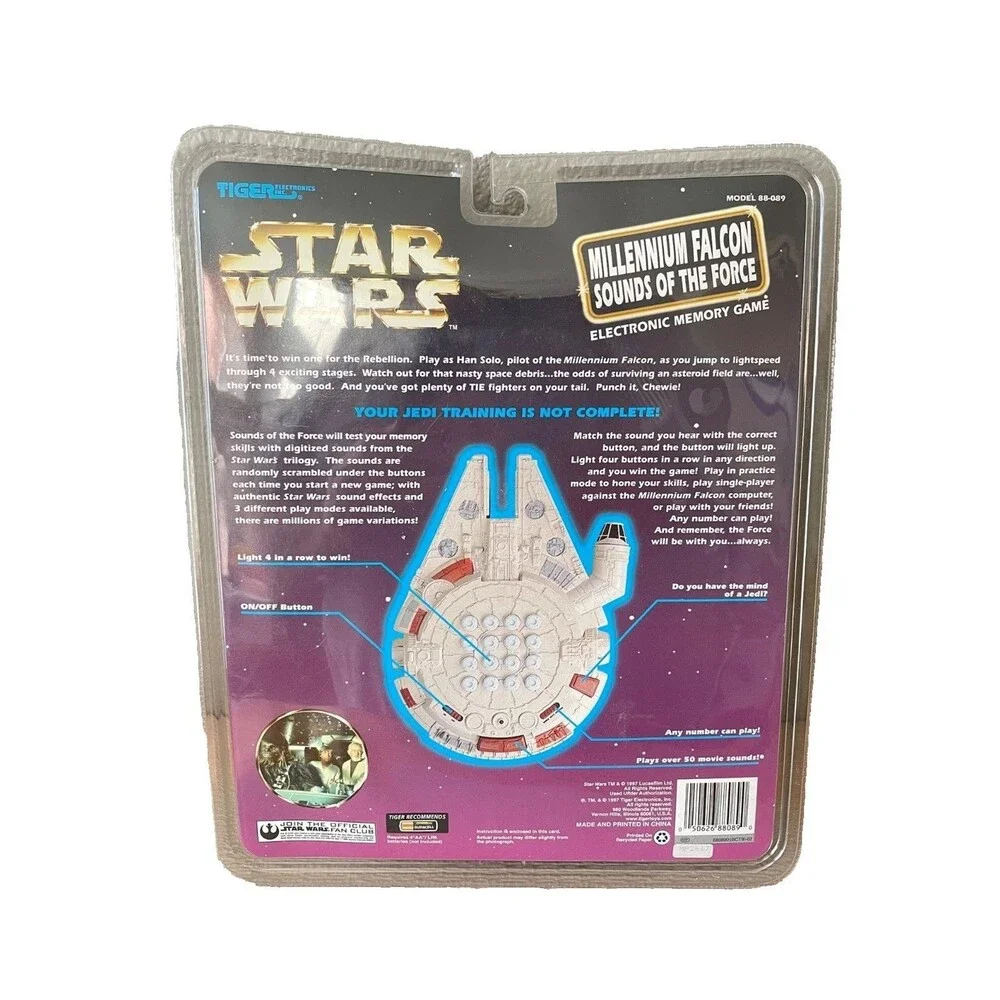 Star Wars Millennium Falcon Sounds of the Force Electronic Memory Game NEW 1997